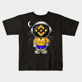 Hiphop Astronaut Binance BNB Coin To The Moon Crypto Token Cryptocurrency Wallet Birthday Gift For Men Women Kids Kids T-Shirt